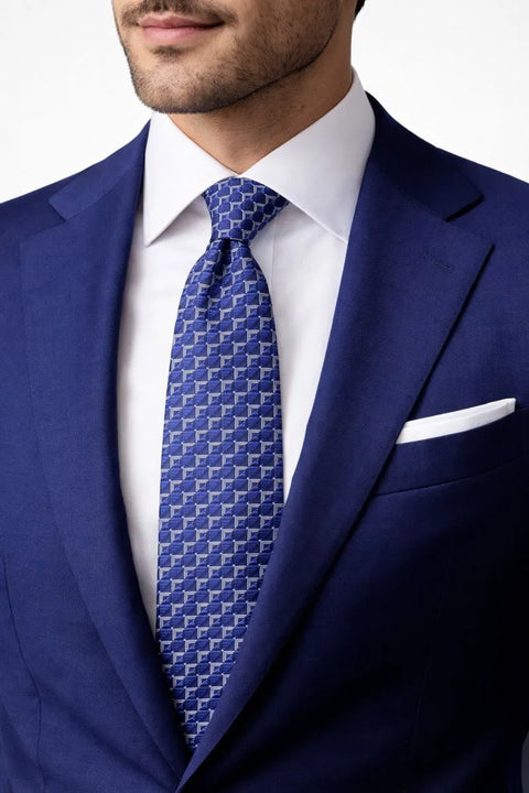 Perry Ellis Portfolio Men's Navy Keeve Geo-Pattern Tie | Perry Ellis Portfolio  In Lebanon