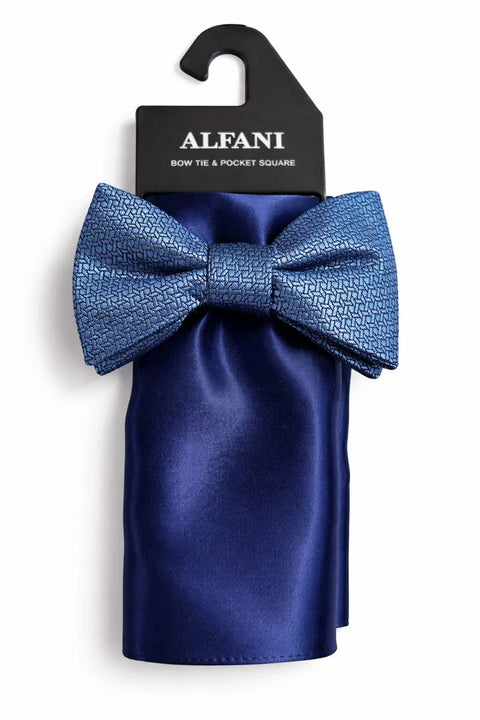 Alfani Men's Light Blue  2 Pc Bow Tie & Pocket Square Set | Alfaini  In Lebanon