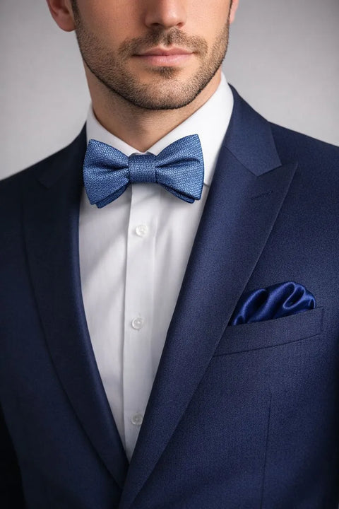 Alfani Men's Light Blue  2 Pc Bow Tie & Pocket Square Set | Alfaini  In Lebanon