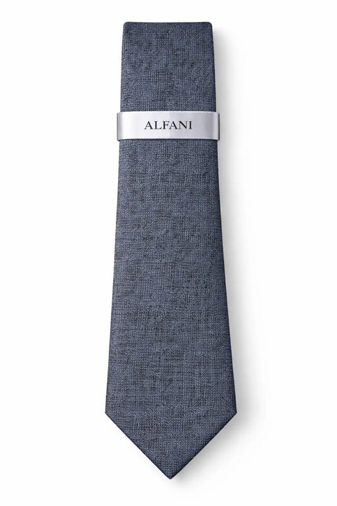 Alfani Men's Dark Gray Storey Slim Dot Grid Tie | Alfani In Lebanon