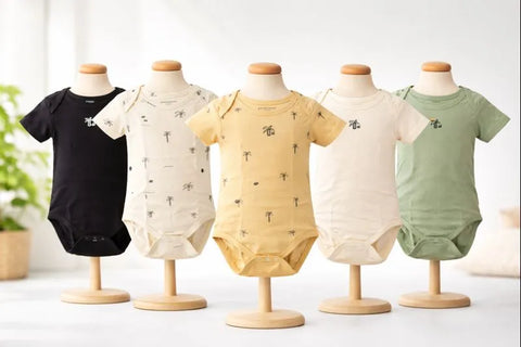 Reserved Baby Multicolor 5 Pieces Pack Bodysuits | Reserved In Lebanon