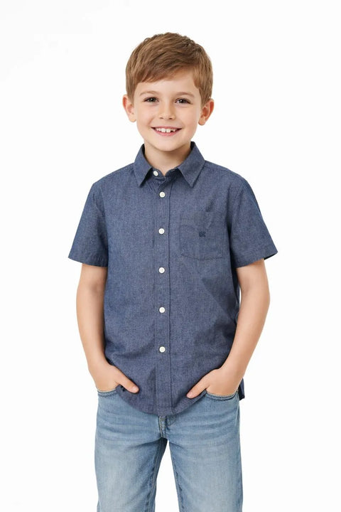 Calvin Klein Boy's Washed Blue Shirt | Calvin Klein In Lebanon