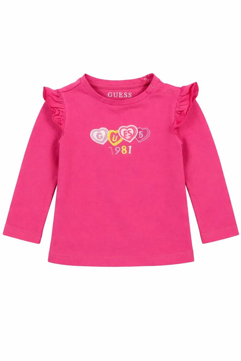 Guess Baby Girl's Pink Blouse | Guess In Lebanon