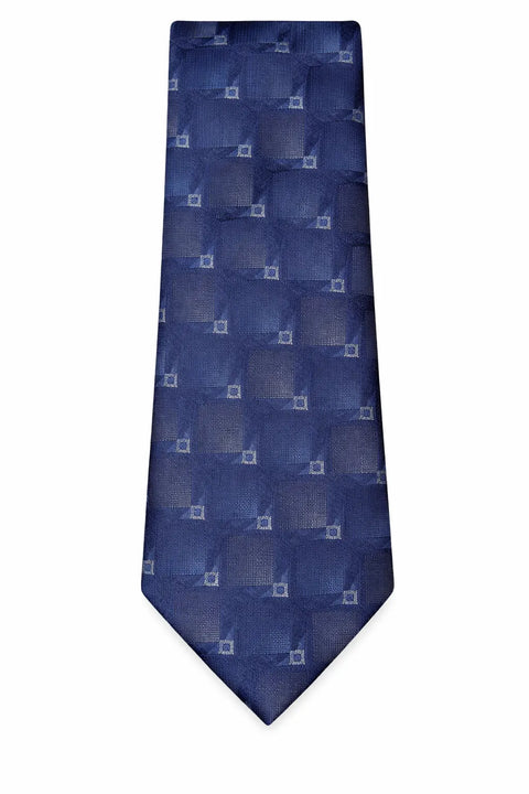 Alfani Men's Navy Aster Geo-Pattern Tie | Alfani In Lebanon