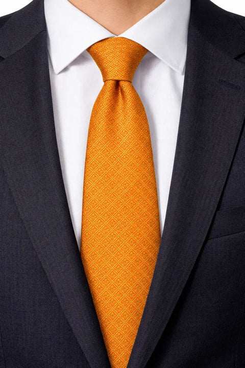 Perry Ellis Portfolio Men's Orange Laytone Neck Tie | Perry Ellis Portfolio In Lebanon
