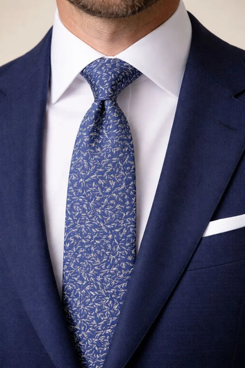 Bar III Men's Navy & Green Morison Vine Neckties | Bar III In Lebanon