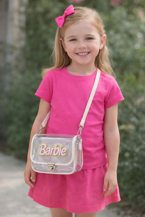 Forever 21 Girl's White Transparent Barbie Crossbody Bag| Forever 21 in Lebanon