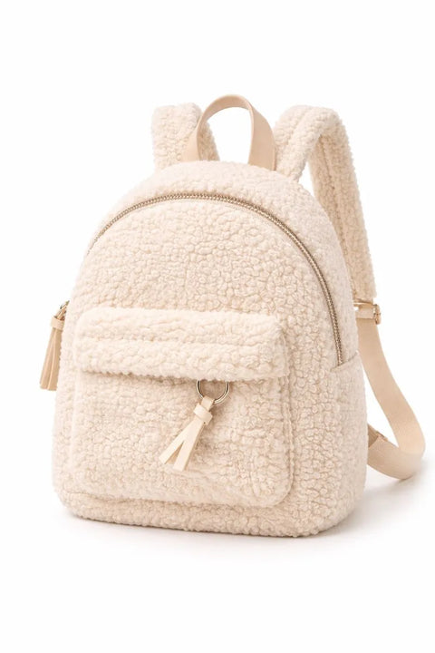 GC Design Women's Baby White Wool Mini Backpack |GC Design in Lebanon