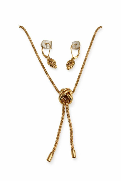 Anne Klein Women's Gold-Tone Rope Chain Knot 2 Pieces Accessory Set | Anne Klein In Lebanon