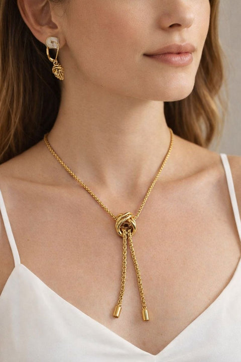 Anne Klein Women's Gold-Tone Rope Chain Knot 2 Pieces Accessory Set | Anne Klein In Lebanon