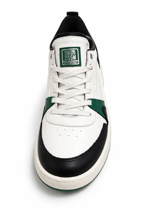 Steve Madden Women's White & Green Kean Sneakers | Steve Madden In Lebanon
