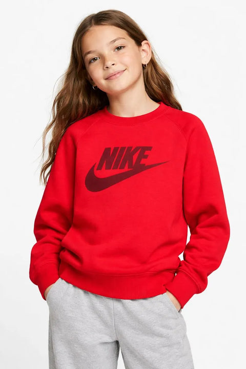 Nike Girl's Red  Pullover Athletic Streetwear  | Nike In Lebanon