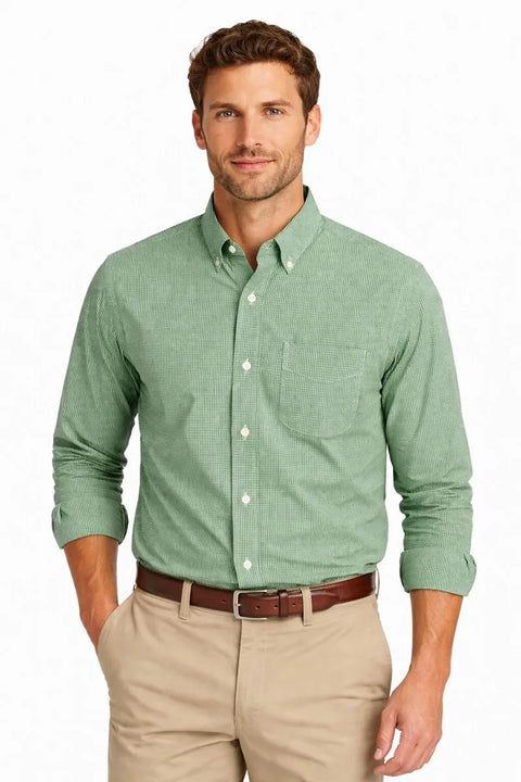 Club Room Men's Bright Green Regular-Fit Dress Shirt | Club Room In Lebanon
