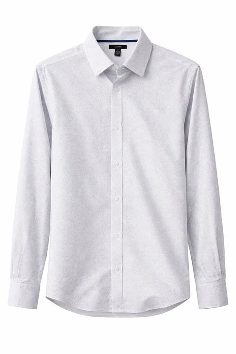 Alfani Men's White Long Sleeve Geo Bright Shirt | Alfani In Lebanon
