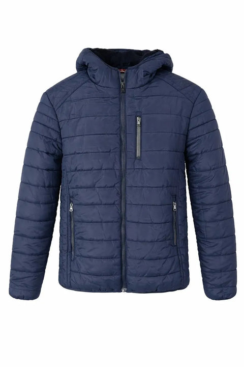 Spire By Galaxy Men's Navy Sherpa Lined Hooded Puffer Jacket | Spire By Galaxy In Lebanon