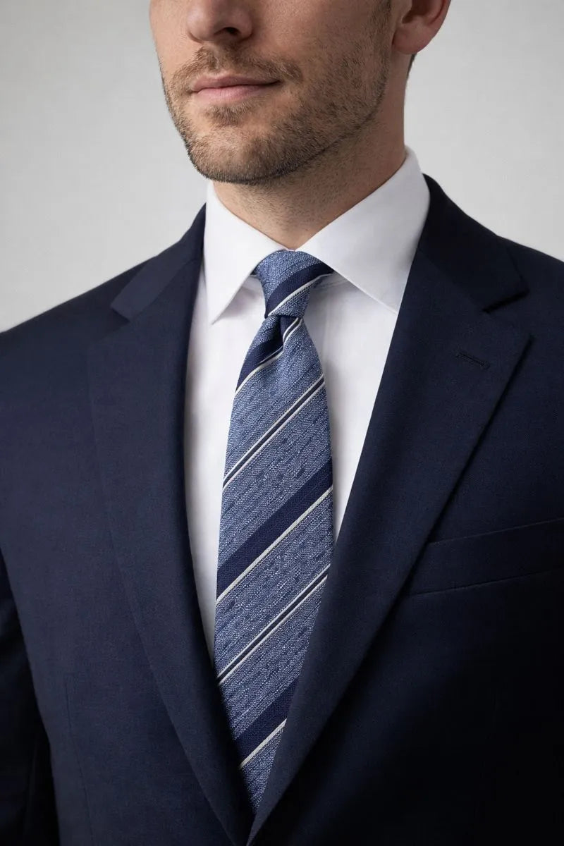 Alfani Men's Blue Gwen Stripe Slim Tie | Alfani In Lebanon