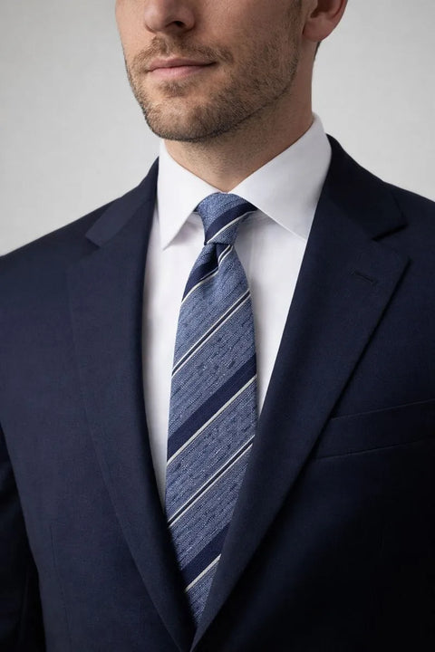 Alfani Men's Blue Gwen Stripe Slim Tie | Alfani In Lebanon