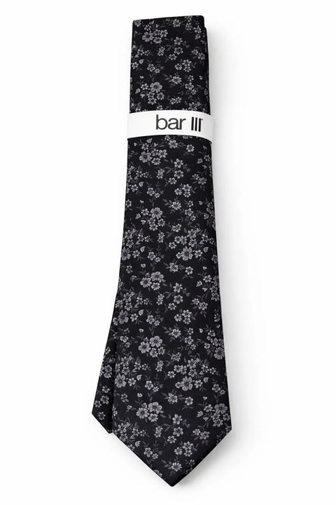 Bar III Men's Black Kelso Floral Tie | Bar III In Lebanon