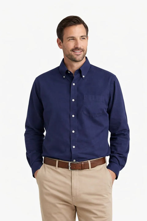 Club Room Men's Blue Notte Long Sleeve Executive Oxford Dress Shirt |  Club Room in Lebanon