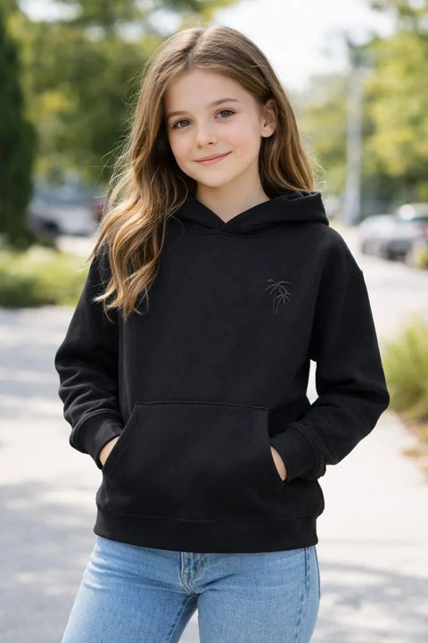 Cat & Jack Girl's Black Relaxed Fit Hoodie |Cat & Jack In Lebanon