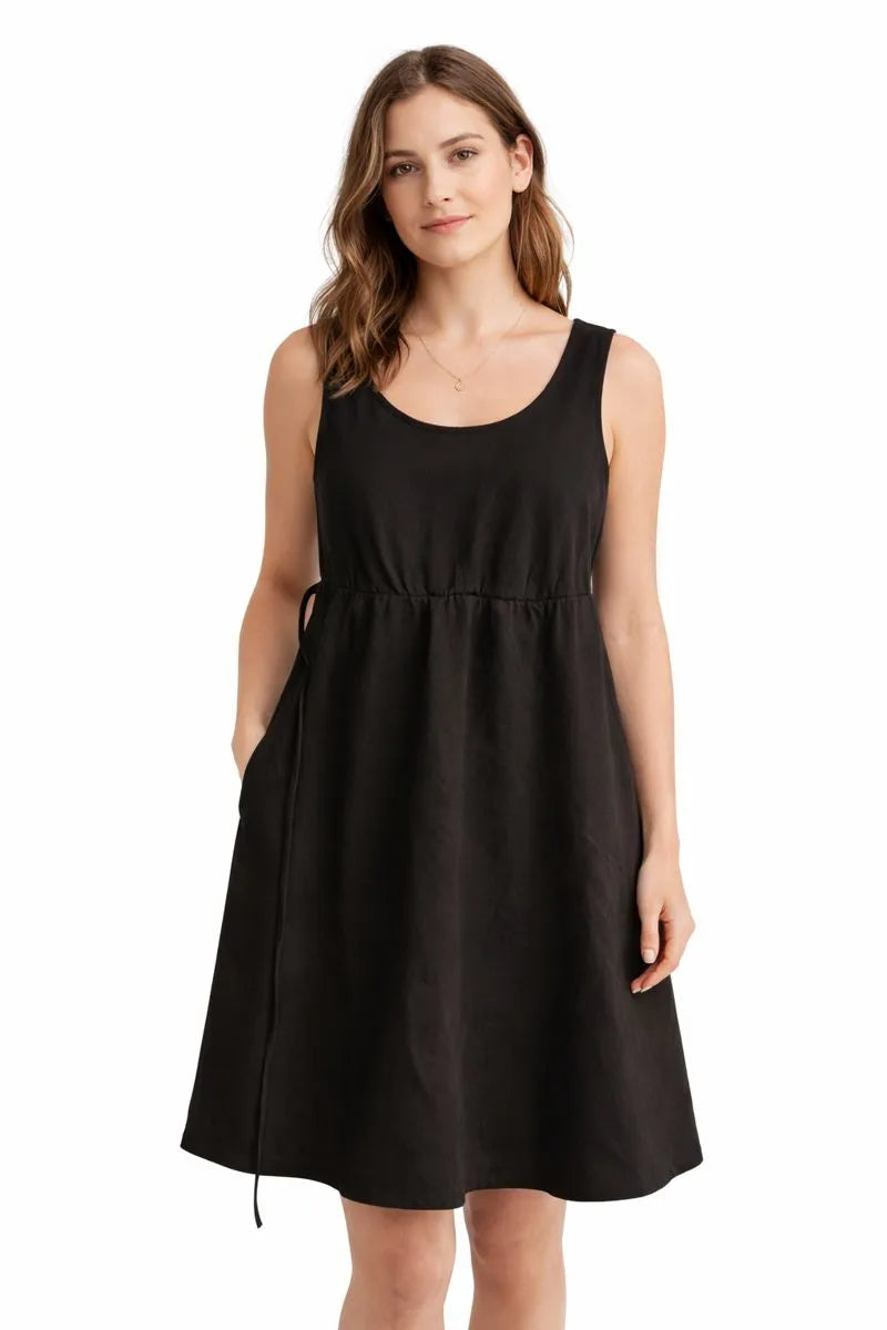 Isabel Women's Black Ponte Maternity Tank Dress | Isabel In Lebanon