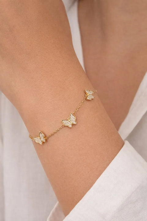 June21  Women's Gold Butterfly Bracelet | June21 in Lebanon