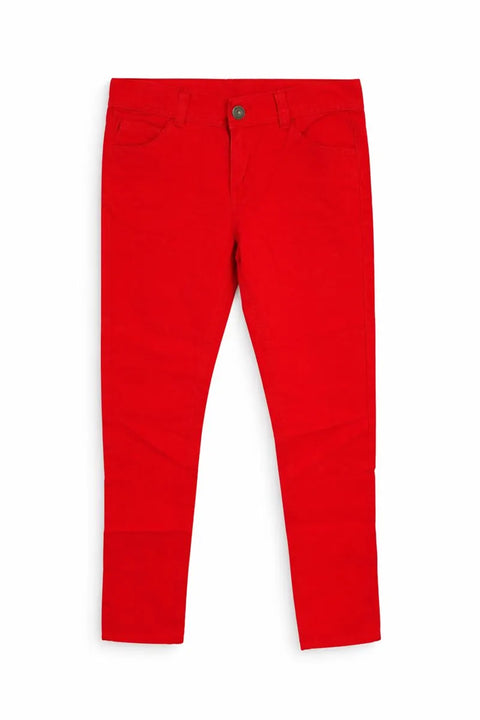 Bassik Girl's Red Original Slim Fit Jeans | Bassik In Lebanon