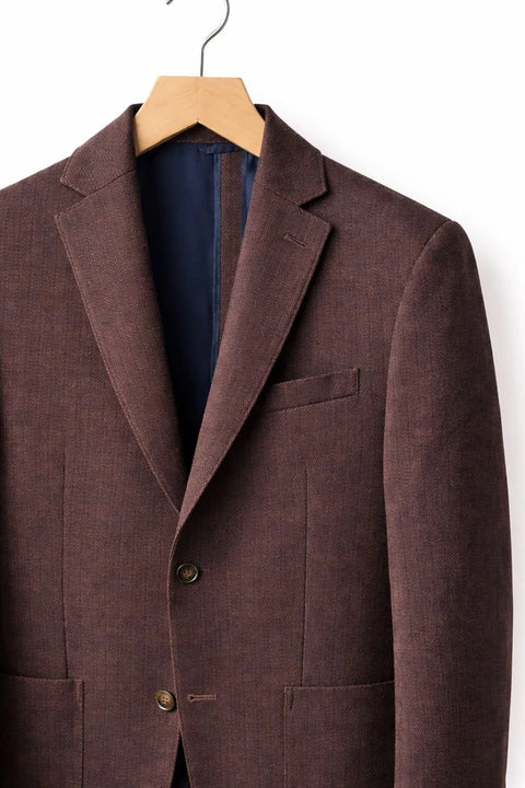 Bar III Men's Burgundy Slim-Fit Plaid Sport Blazer | Bar III In Lebanon