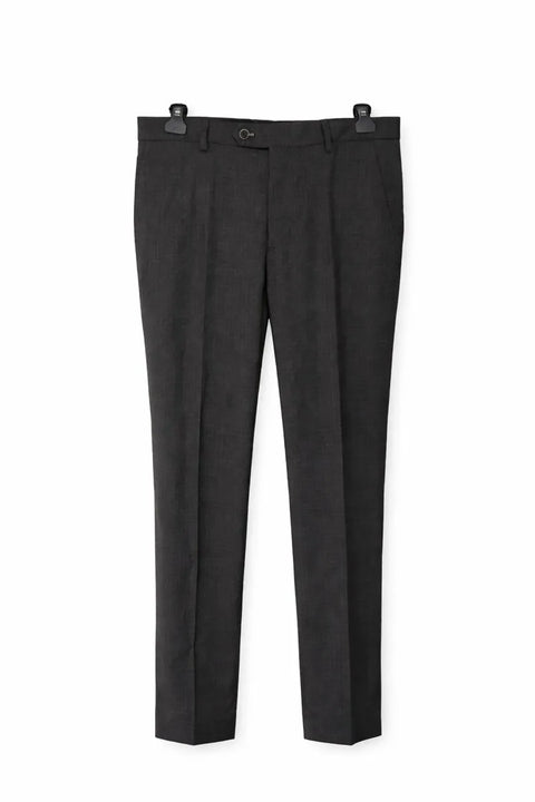 Vince Camuto Men's Charcoal With Blue Grid Slim Fit Trouser | Vince Camuto In Lebanon