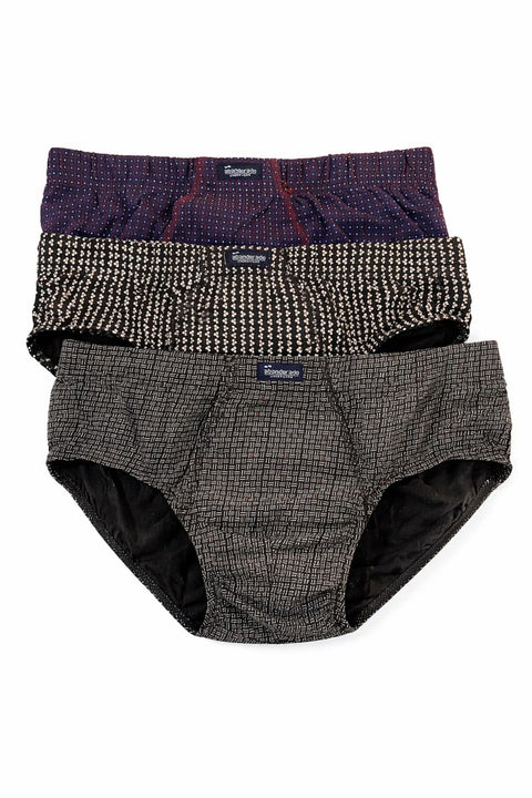 Abanderado Men's Mixed Black Essentials Printed Briefs 3-Pack | Abanderado In Lebanon