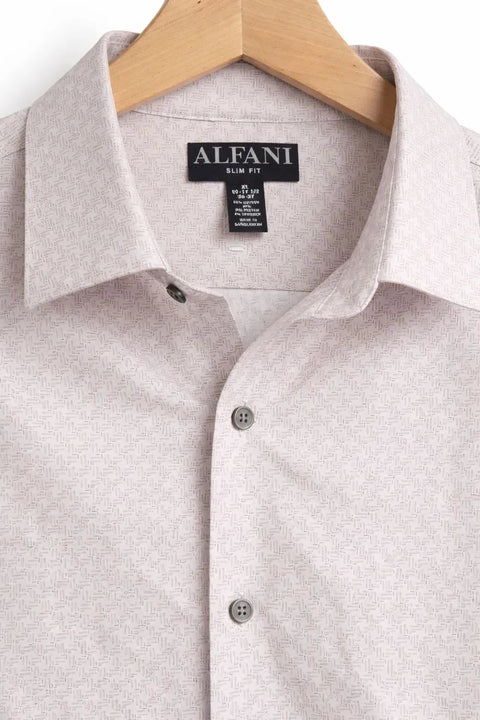 Alfani Men's Tan Slim Fit Shirts | Alfani  In Lebanon