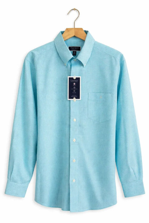 Club Room Men's Blue & White Regular-Fit Performance Shirt | Club Room In Lebanon