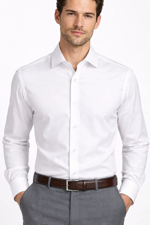 Alfani Men's White Alfa Tech Fitted Perform shirts | Alfani In Lebanon