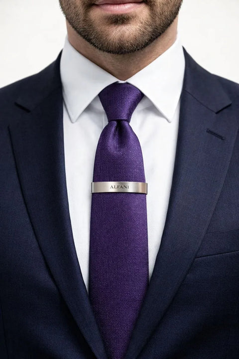 Alfani Men's Purple Solid Slim Tie | Alfani In Lebanon