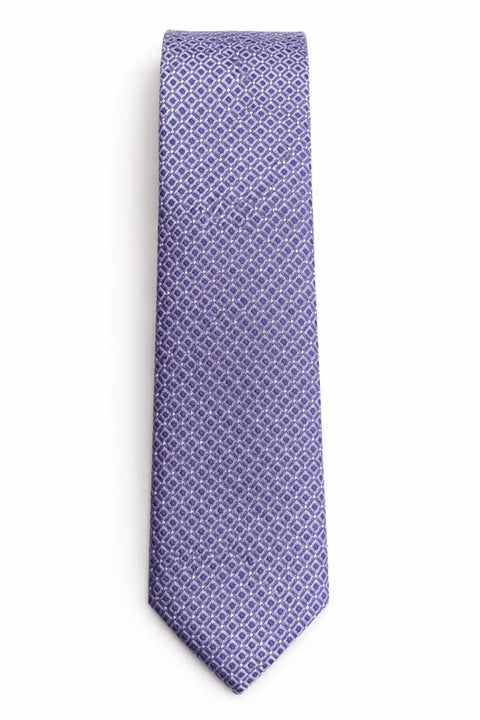 Hugo Boss Men's Purple Patterned Jacquard Silk Tie | Hugo Boss In Lebanon