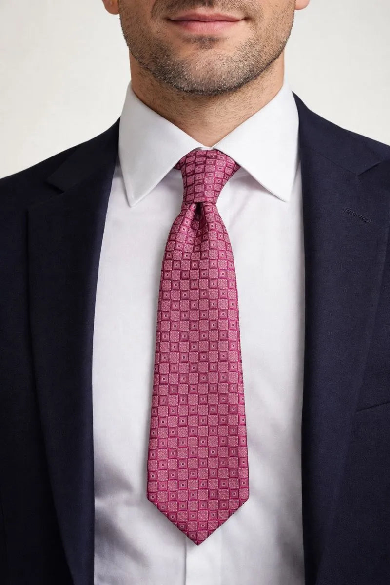 Perry Ellis Portfolio Men's Pink Randall Neat Square Tie | Perry Ellis Portfolio In Lebanon
