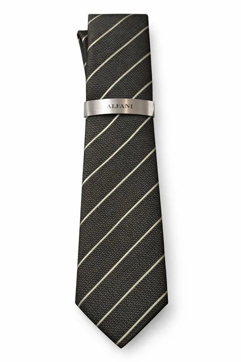 Alfani Men's Mint Terra Stripe Slim Tie  | Alfani In Lebanon