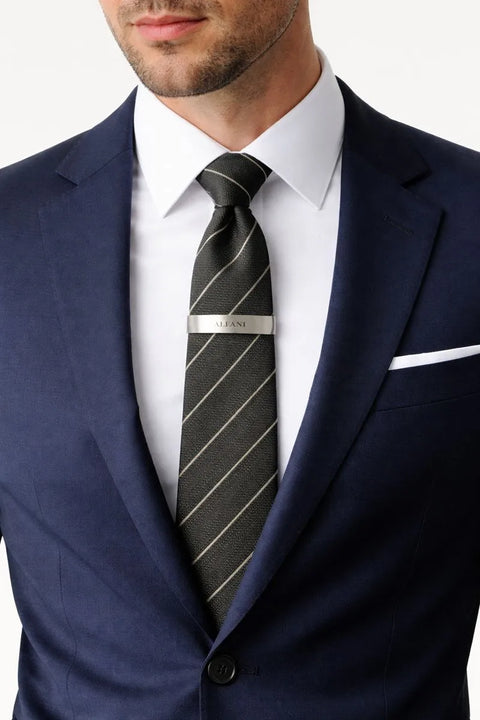 Alfani Men's Mint Terra Stripe Slim Tie  | Alfani In Lebanon