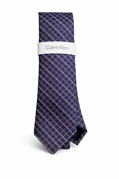 Calvin Klein Men's Gray Windowpane Tie | Calvin Klein In Lebanon