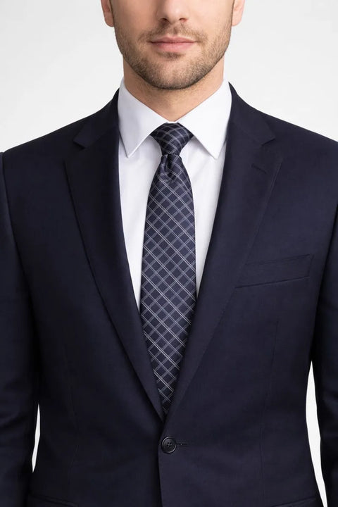 Calvin Klein Men's Gray Windowpane Tie | Calvin Klein In Lebanon