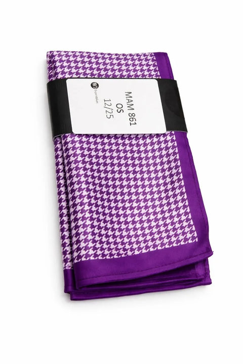 Alfani Men's Purple Houndstooth Solid Pocket Square | Alfani In Lebanon