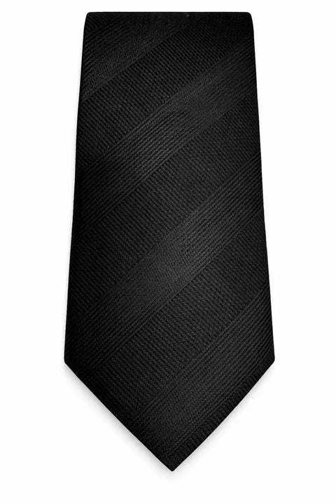 Hugo Boss Men's Black Jacquard Stripes Tie | Hugo Boss In Lebanon