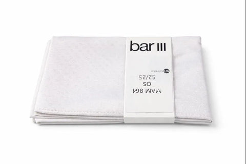 Bar III Men's White Tonal Open Texture Pocket Square | Bar III In Lebanon