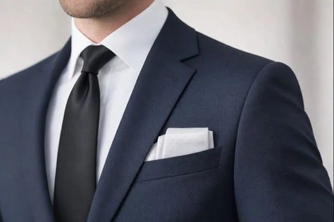 Bar III Men's White Tonal Open Texture Pocket Square | Bar III In Lebanon