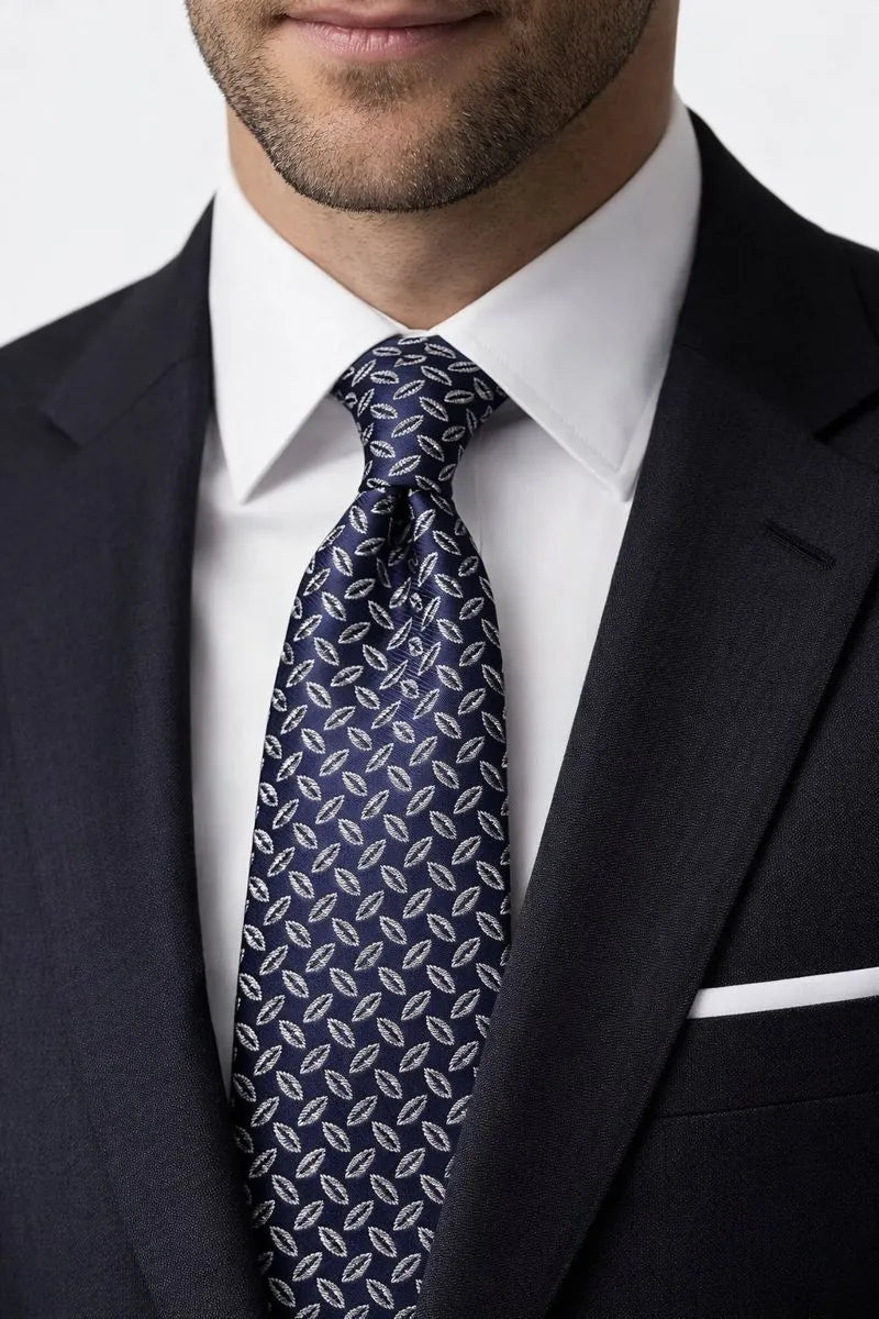 Alfani Men's Navy Holland Textured Tie | Alfani In Lebanon