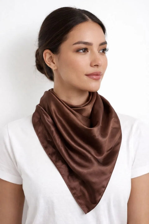 Steve Madden Women's Brown Solid Triangle Scarf |  Steve Madden in Lebanon