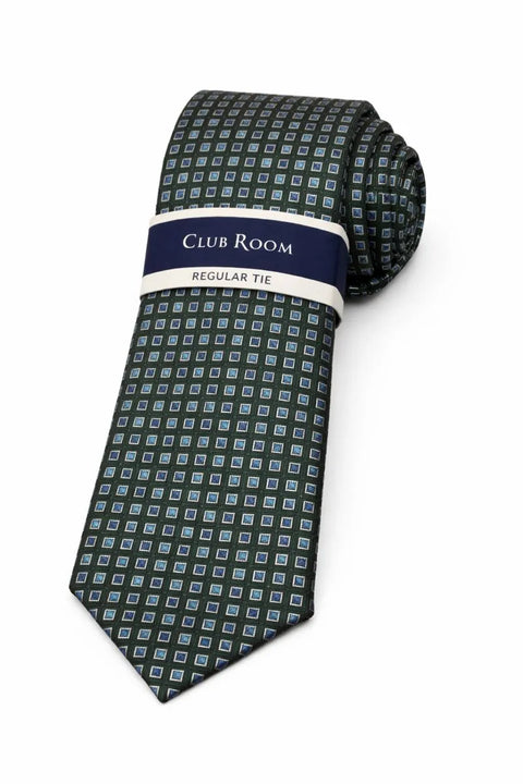 Club Room Men's Green Emerald Classic Neat Tie | Club Room In Lebanon