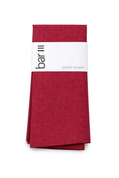 Bar III Men's Burgundy Beach Solid Pocket Square | Bar III In Lebanon