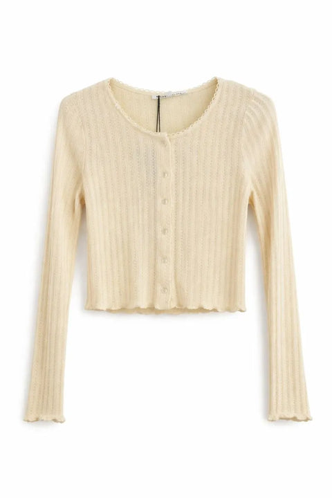 Celebrity Pink Women's Off White Juniors Cropped Cardigan | Celebrity Pink In Lebanon