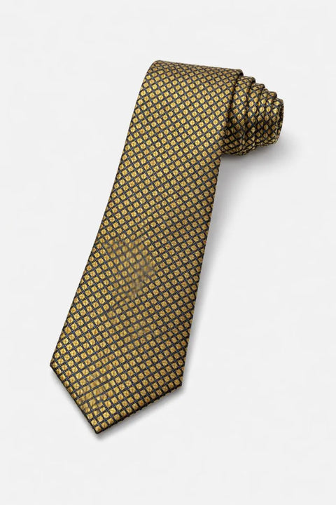 Perry Ellis Portfolio Men's Navy & Yellow Dexter Neat Tie | Perry Ellis Portfolio In Lebanon